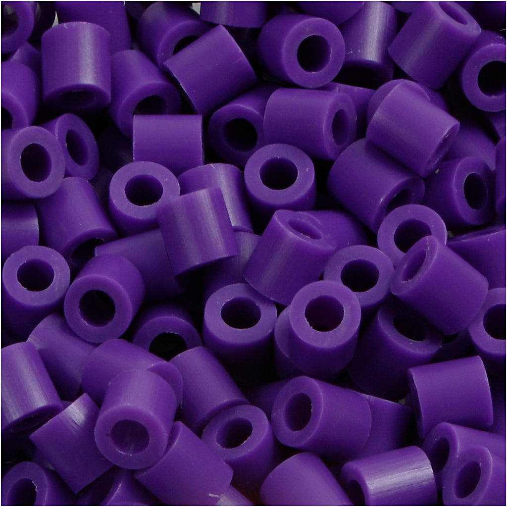 Nabbi strijkkralen, afm 5x5 mm, gatgrootte 2,5 mm, medium, donkerpaars (32234), 6000 stuk 1 doos