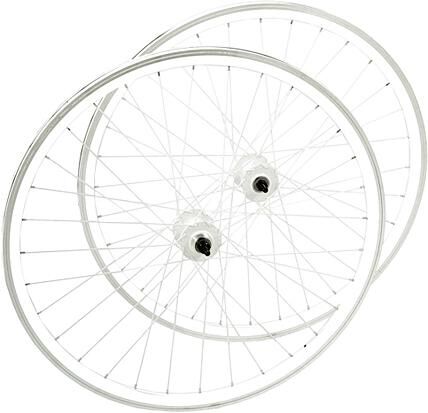 Point wielenset fixed and free wheel set fixed and free 28 white white