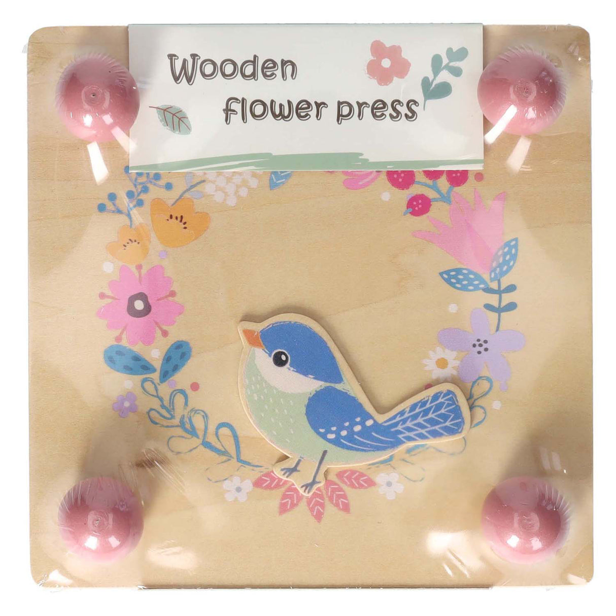 Houten bloemenpers