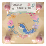 Houten bloemenpers