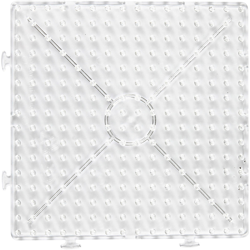 Creativ company onderplaat, groot vierkant, afm 15x15 cm, jumbo, helder, 1 stuk