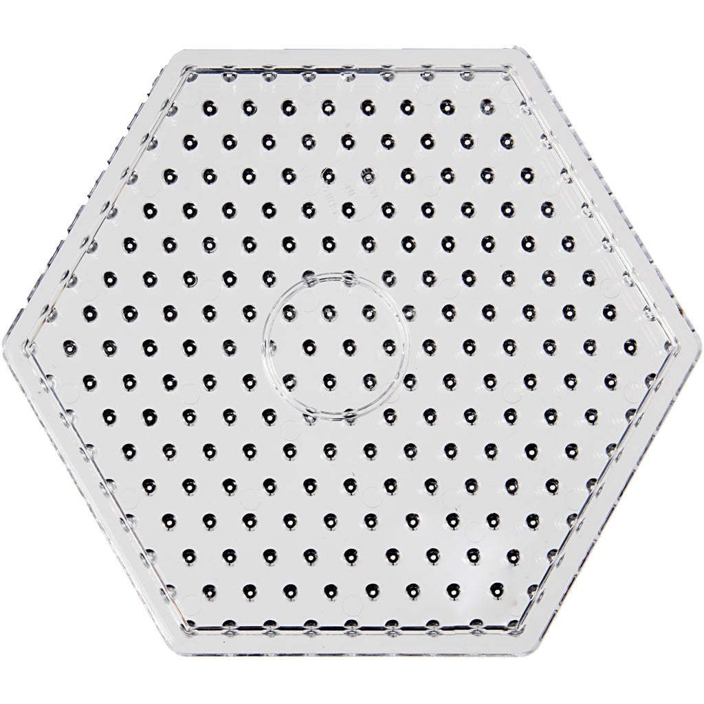 Creativ company onderplaat, zeskant, afm 17,5x17,5 cm, jumbo, helder, 1 stuk
