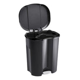 Rotho trio afvalemmer 10l + 2x15l zwart