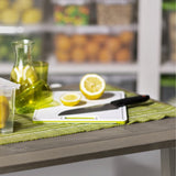 Rotho snijplank 25x15x0.9 cm wit limoen groen