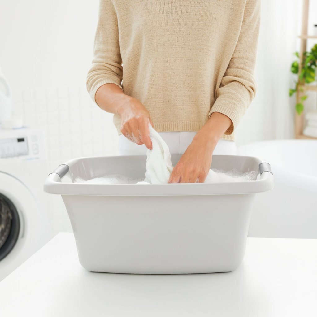 Rotho wasmand 25 liter flowers grey
