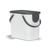 Rotho albula afvalscheidingsprullenbak 25l mistletoe wit
