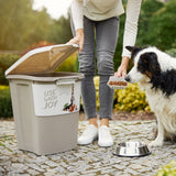 Rotho archie pet food container 38l cappuccino