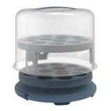 Rotho fresh taartdoos xl + cupcake-houders 35.5x34.5x26 cm horizon blauw transparant