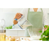 Rotho loft maatbeker 1.2l horizon blauw transparant