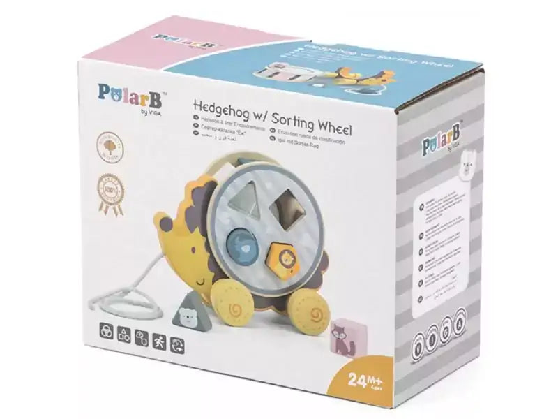 Oku polarb houten egel vormenstoof trekfiguur