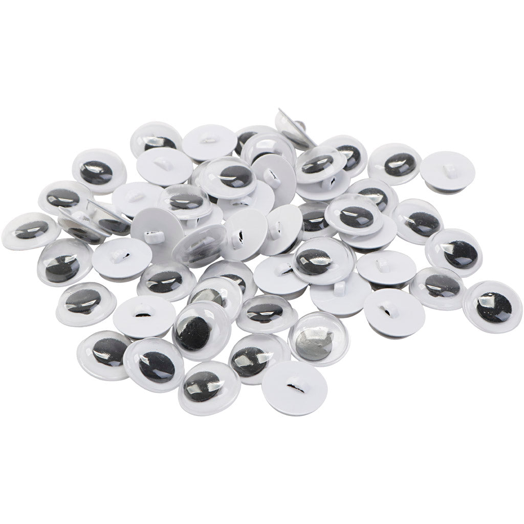 Creativ company wiebelogen, opnaaien, afm 10 mm, 50 paar, 100 stuk 1 zak