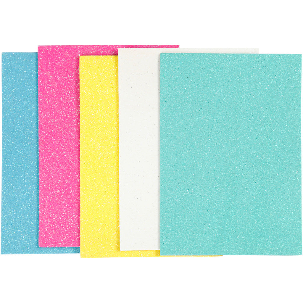 Creativ company foam vellen, a5, vel 148x210 mm, dikte 2 mm, 5 vel 1 doos