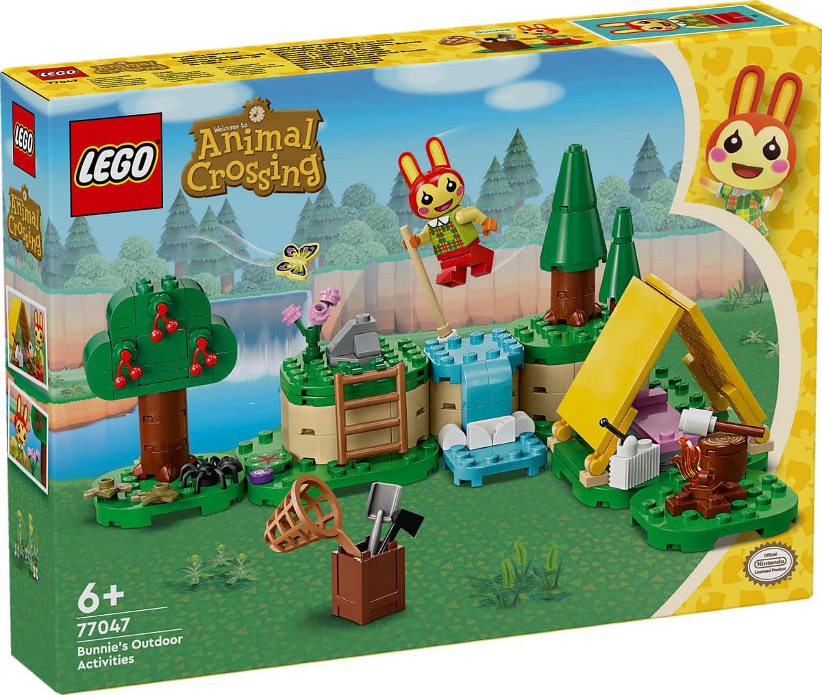 Lego animal crossing 77047 kamperen met bunnie