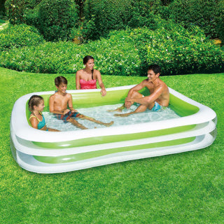Summer waves zwembad familie deluxe 2-rings 262 x 175 x 46 cm