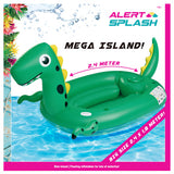Opblaaseiland small dino 240x180 cm