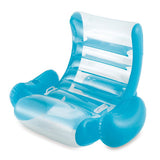 Summer waves opblaasbare stoel rocking lounge teal