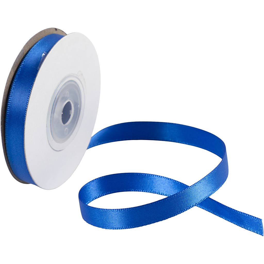 Creativ company satijnlint, b: 10 mm, blauw, 10 m 1 rol