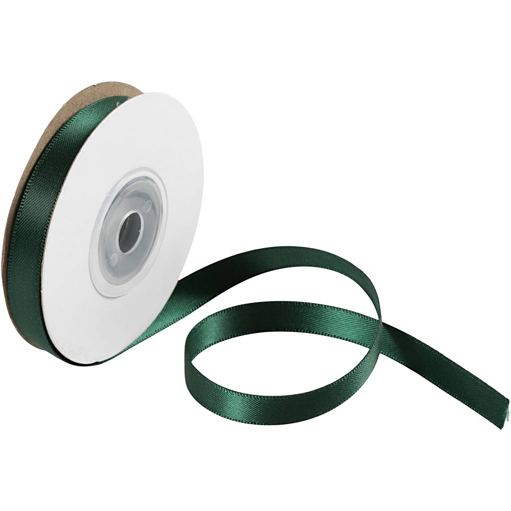 Creativ company satijnlint, b: 10 mm, groen, 10 m 1 rol