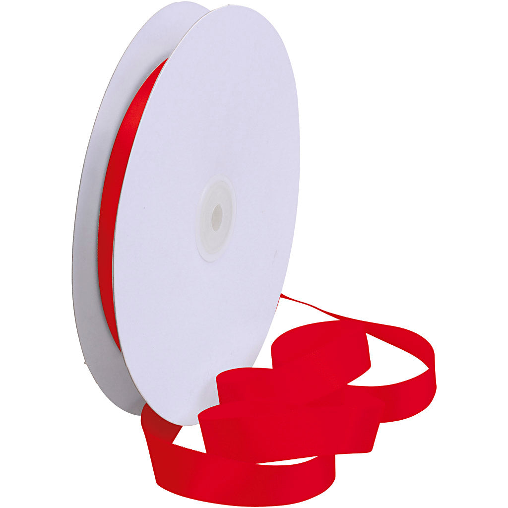 Creativ company satijnlint, b: 15 mm, rood, 50 m 1 rol