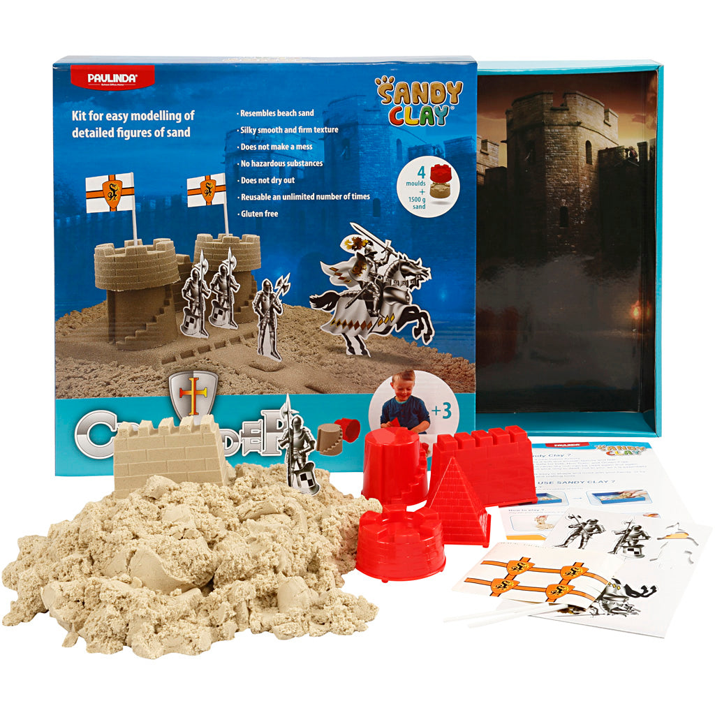 Sandy clay® , ridderburcht, naturel, 1 set