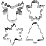 Creativ company uitsteekvormen, kerstboom, engel, rendier, sneeuwvlok, h: 8 cm, 4 stuk 1 doos