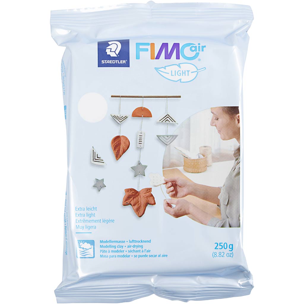 Fimo® air , light, bright white, 250 gr 1 doos