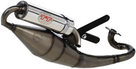 Leovince geluiddemper handgemaakt tt schalld leo compl hm tt inox