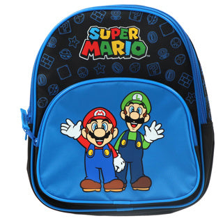 Undercover rugzak met voorvak super mario blauw