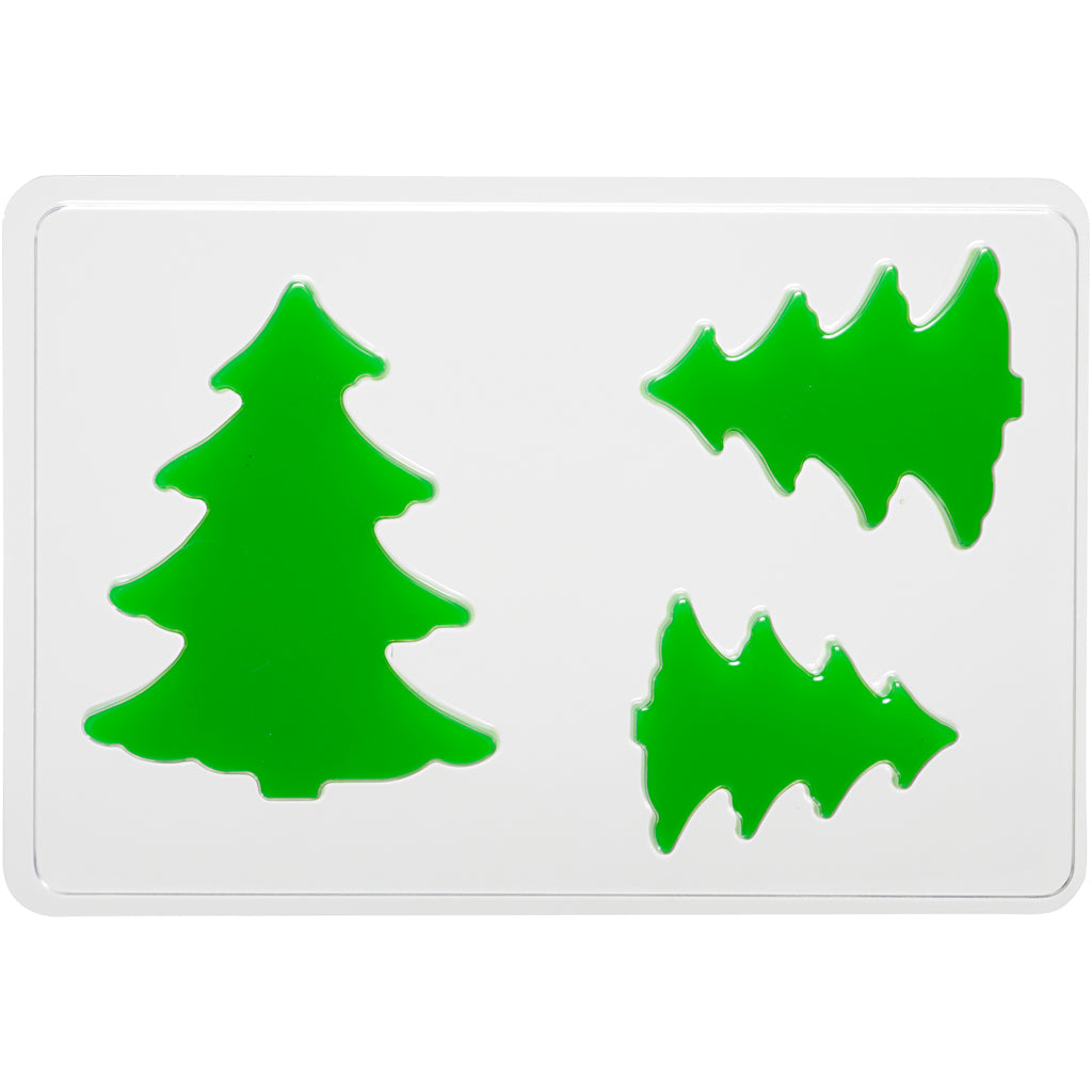 Creativ company gietmal, denneboom, h: 6+8+10 cm, d: 9 mm, afm 14,9x22 cm, 1 stuk