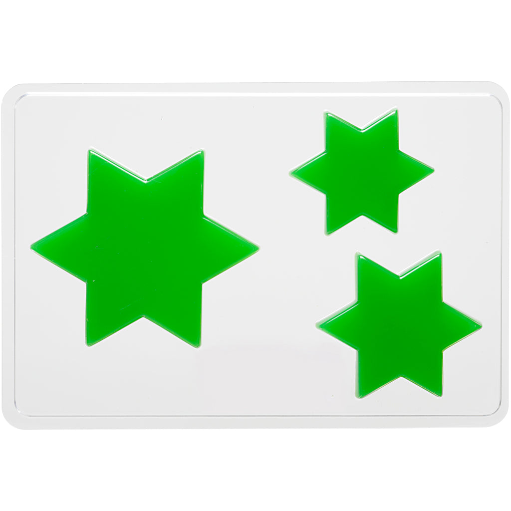 Creativ company gietmal, ster, h: 6+8+10 cm, d: 9 mm, afm 14,9x22 cm, 1 stuk