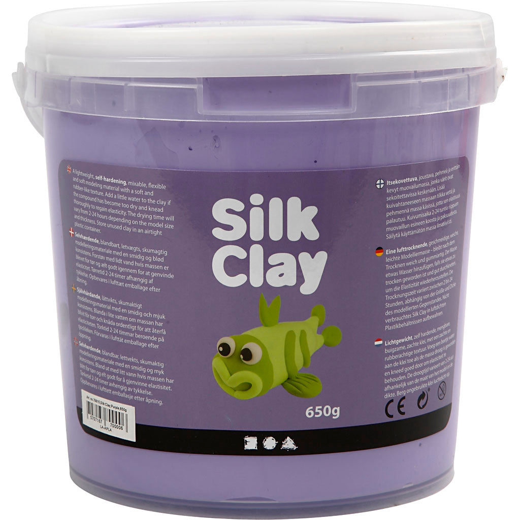 Silk clay ®, paars, 650 gr 1 emmer