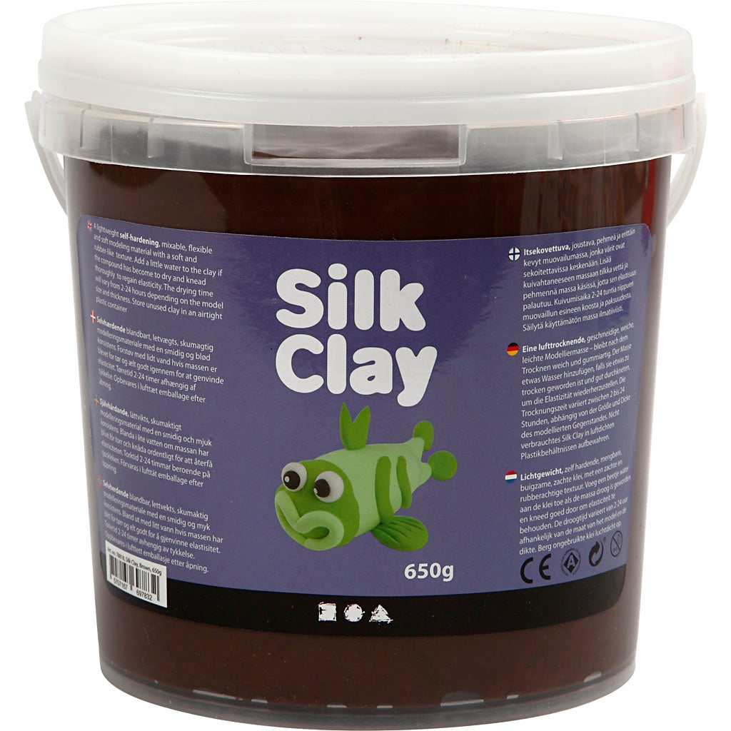 Silk clay ®, bruin, 650 gr 1 emmer