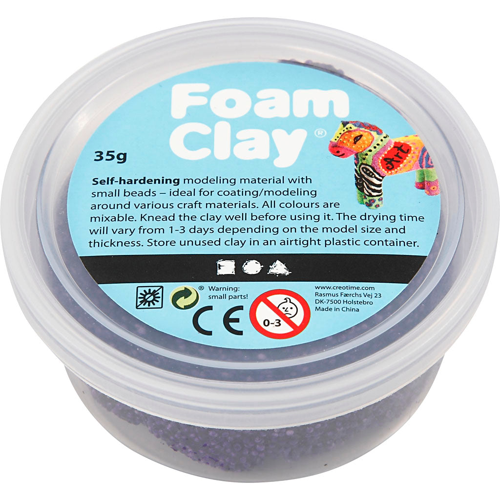 Foam clay ®, paars, 35 gr 1 doosje