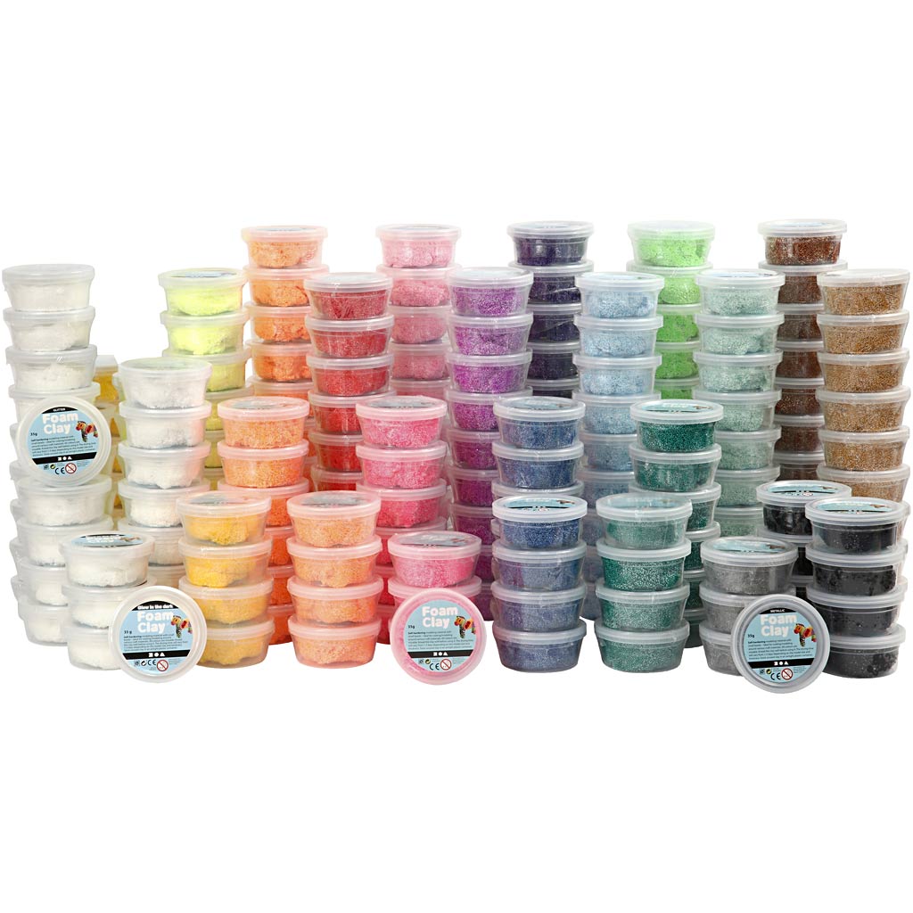 Foam clay ®, diverse kleuren, 21x10 doosje 1 doos
