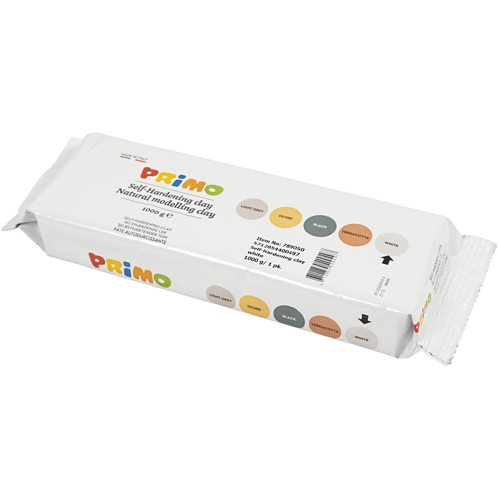 Creativ company zelfhardende klei, wit, 1000 gr 1 doos
