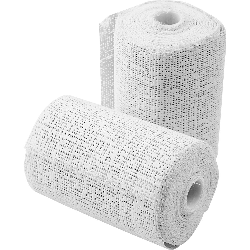 Creativ company gipsgaas, l: 2,7 m, b: 7,5 cm, wit, 2 rol 1 doos