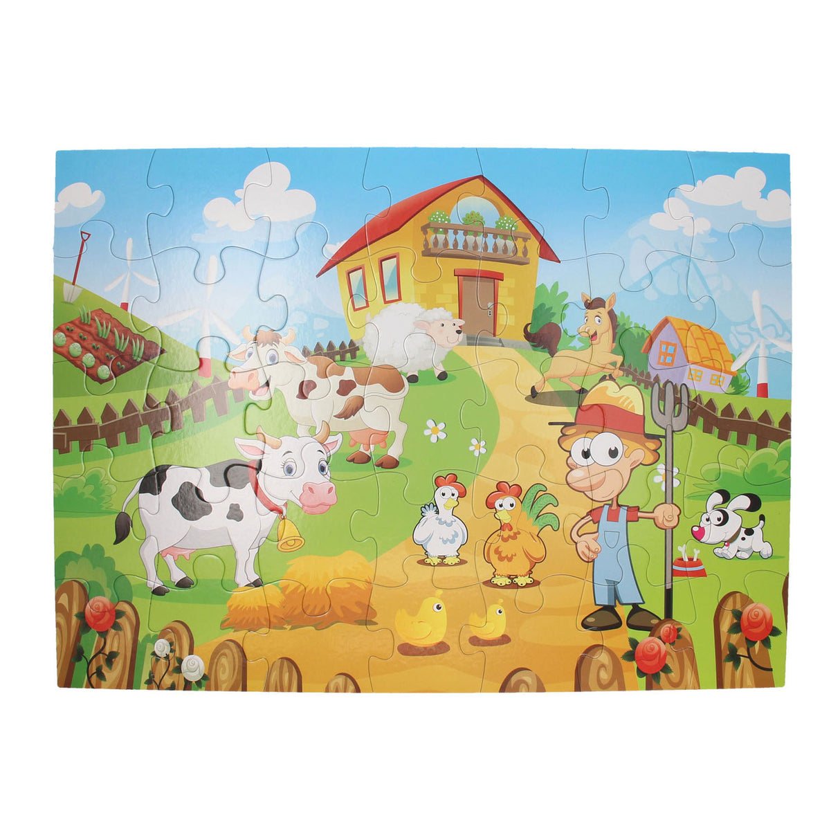 Vloerpuzzel boerderij, 35st.