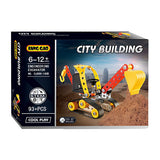 Constructieset mini graver rupsbanden, 93dlg.