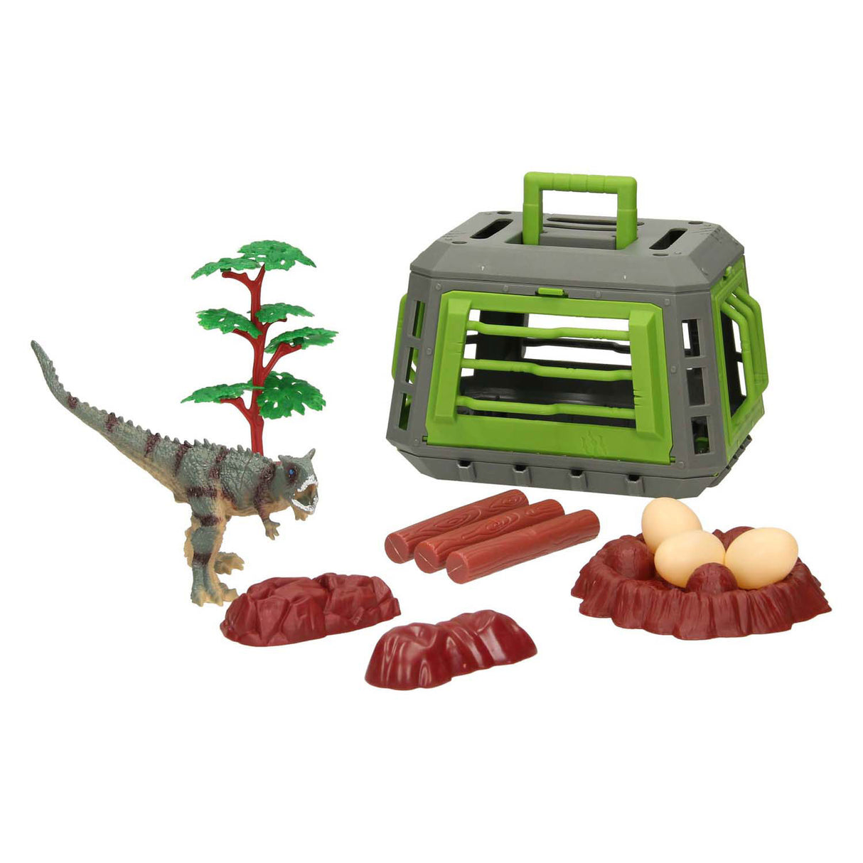 Dino speelset met kooi