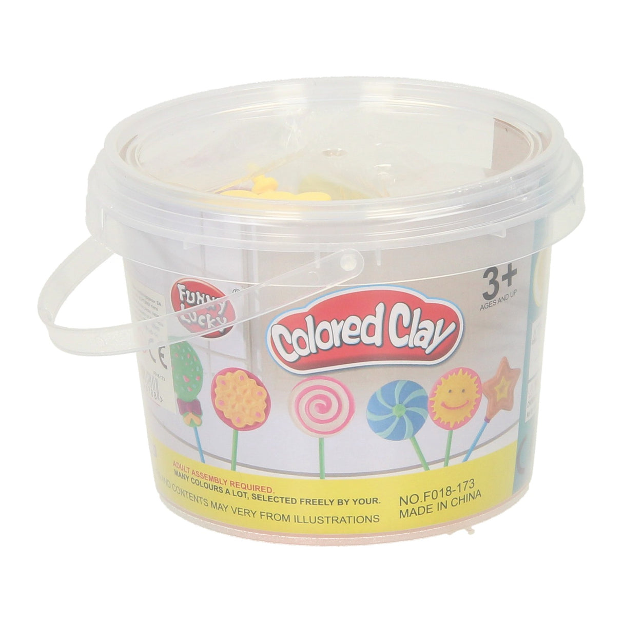 Kleiset in opbergbox lolly's maken - 6 kleuren klei