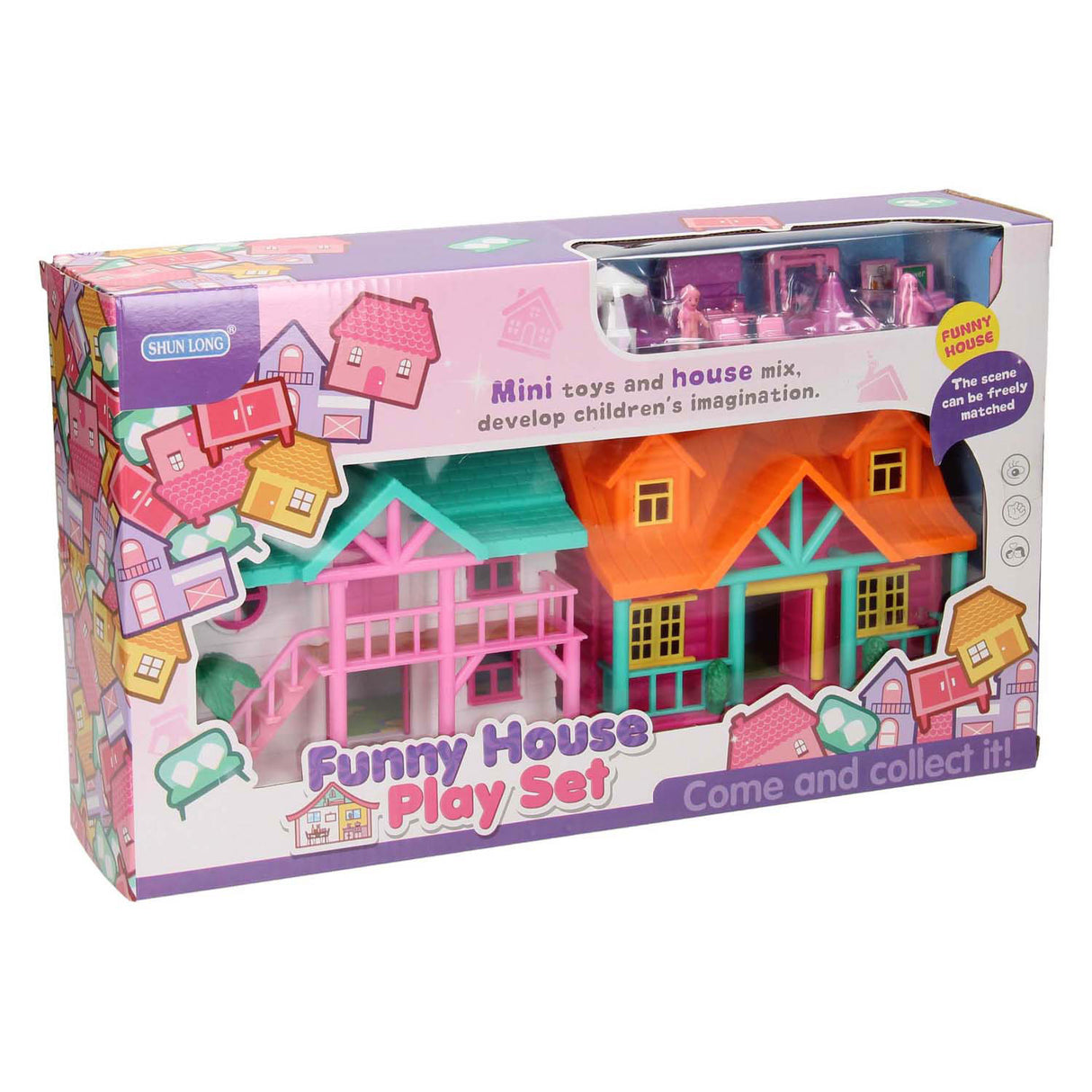 Speelhuis palmboom met accessoires.