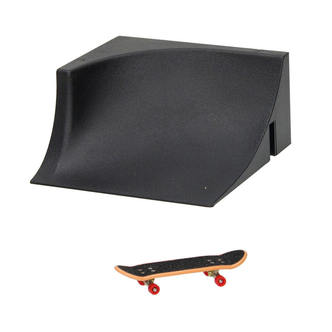 Vinger skateboard met stuntschans
