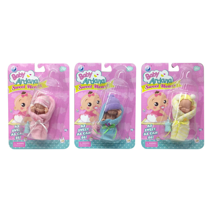 Mini popje in wikkeldoek