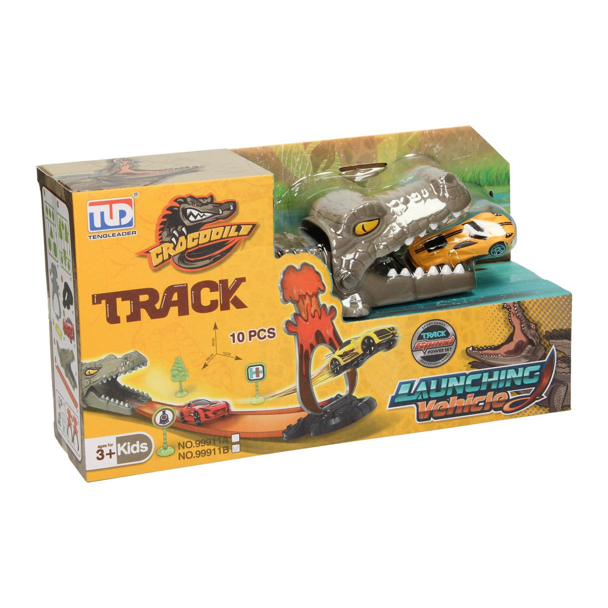 Krokodil auto lanceerbaan set