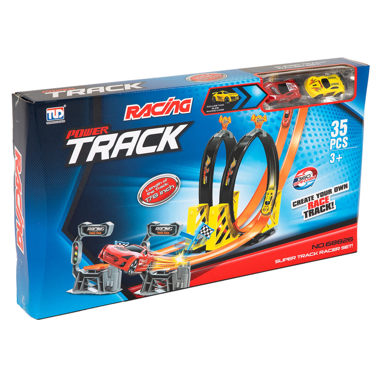 Auto racebaan set looping duel, 35dlg,