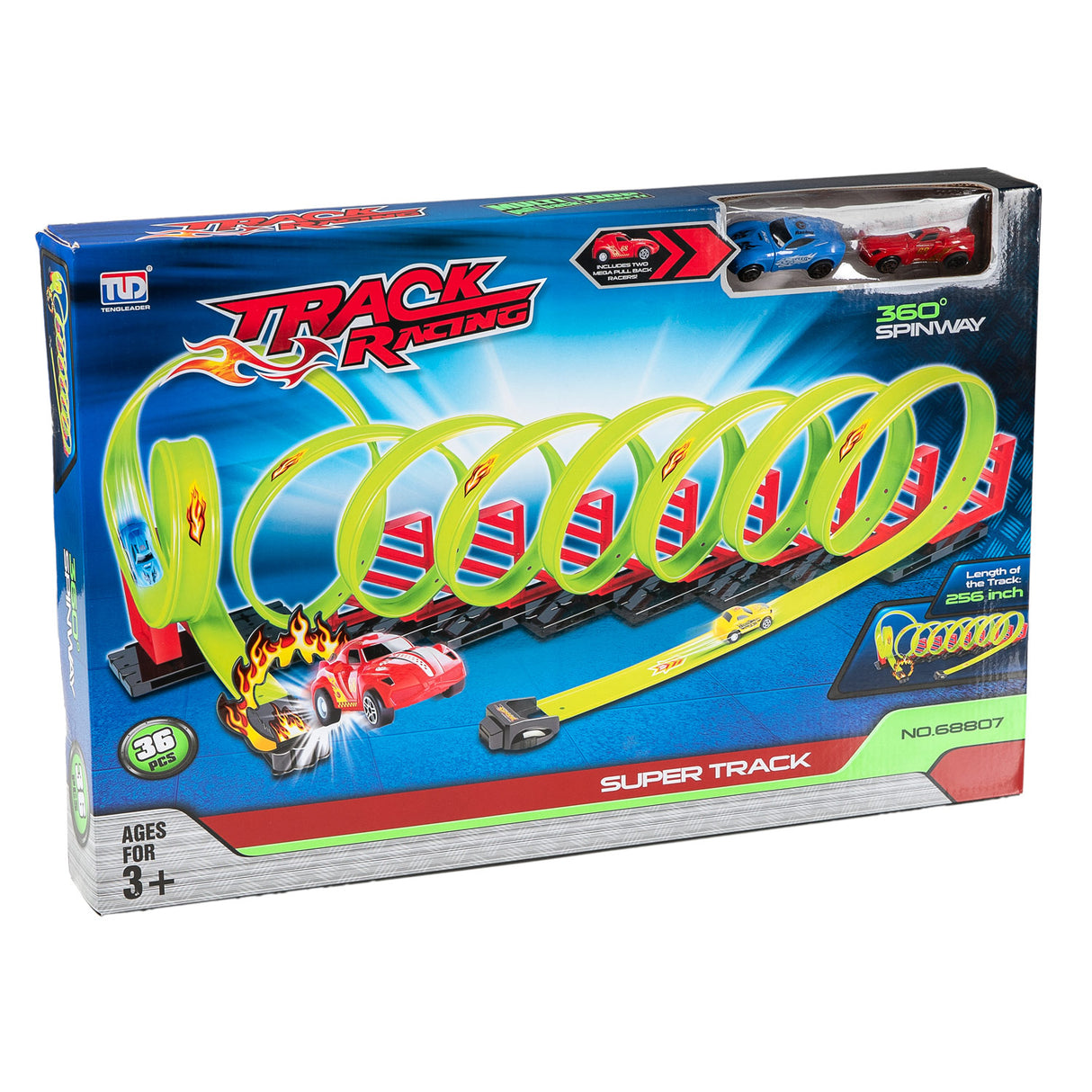 Auto racebaan set 8 loopings