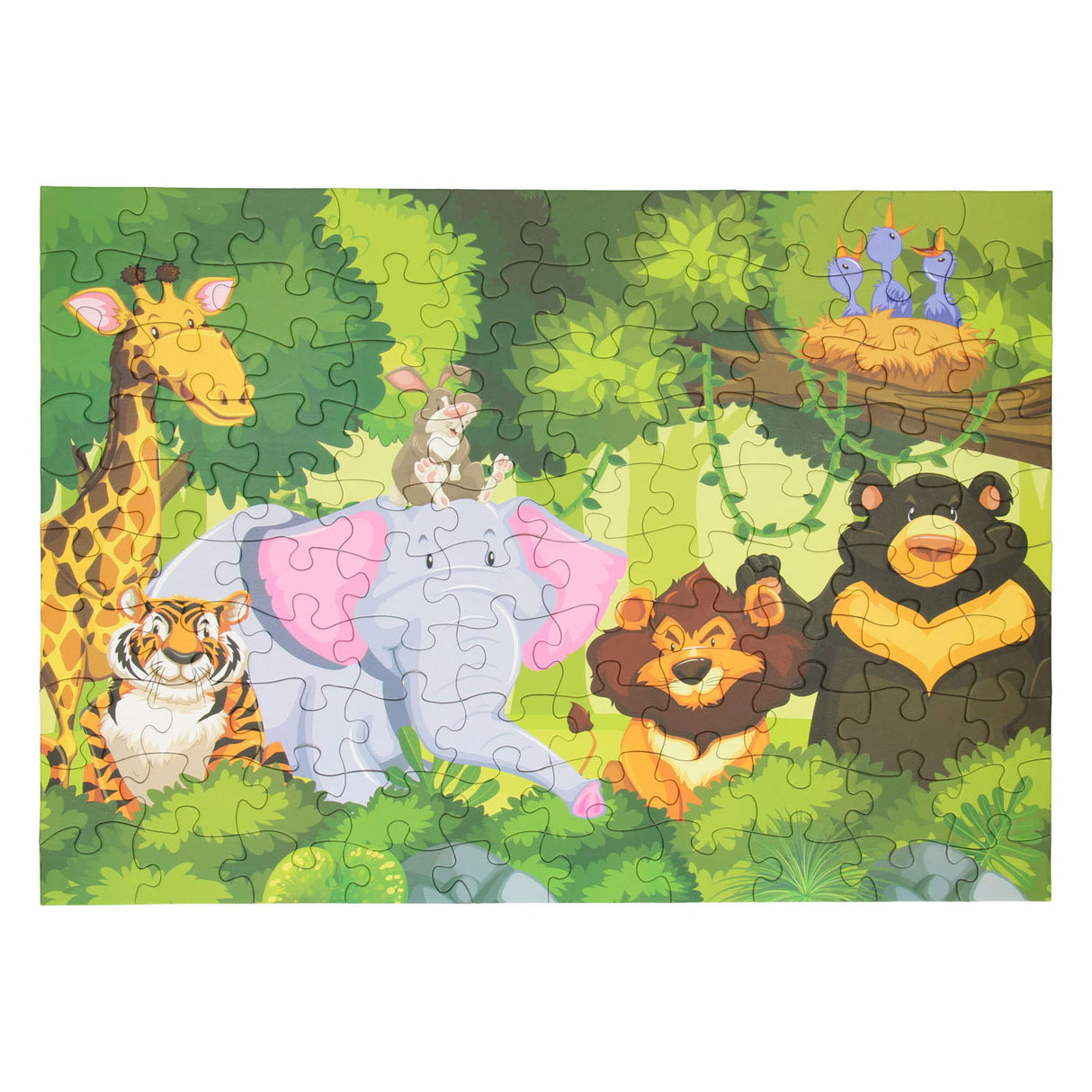 Legpuzzel wilde dieren, 100st.