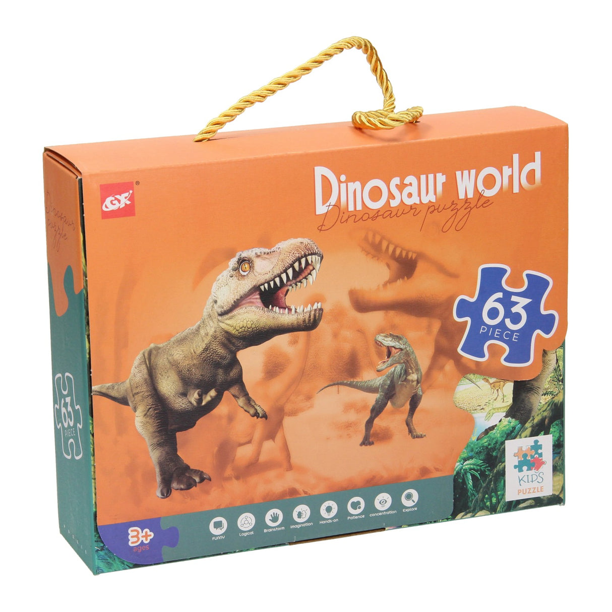 Legpuzzel dino wereld, 63st.
