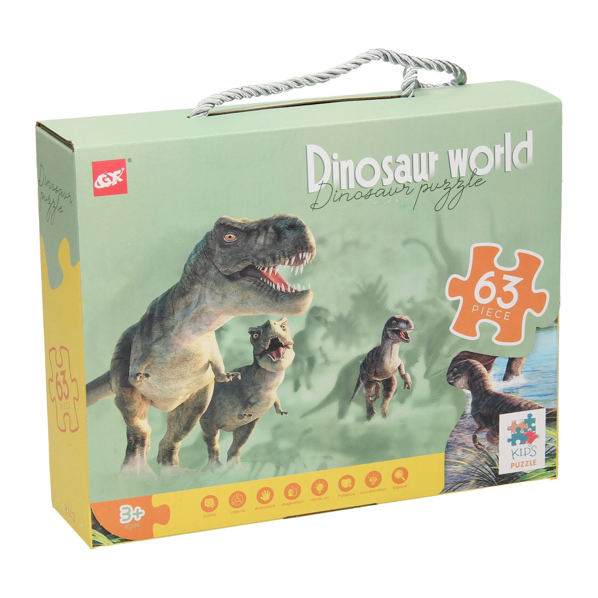 Legpuzzel dino wereld, 63st.