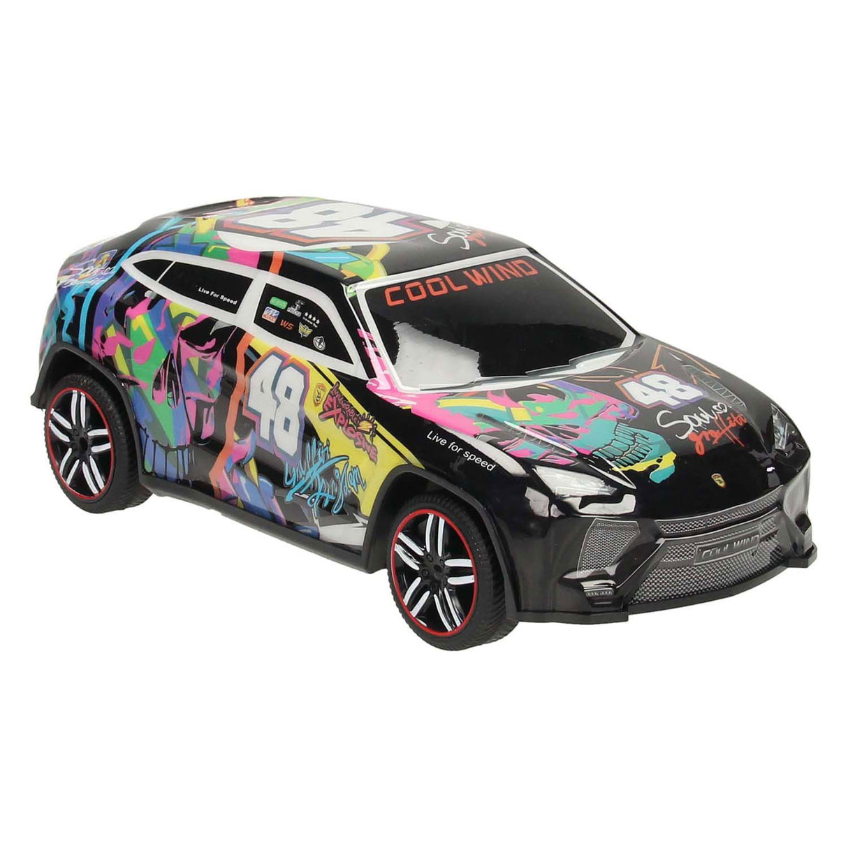 Rc bestuurbare racewagen softbody graffity